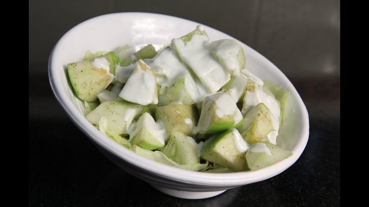green apple & cucumber salad